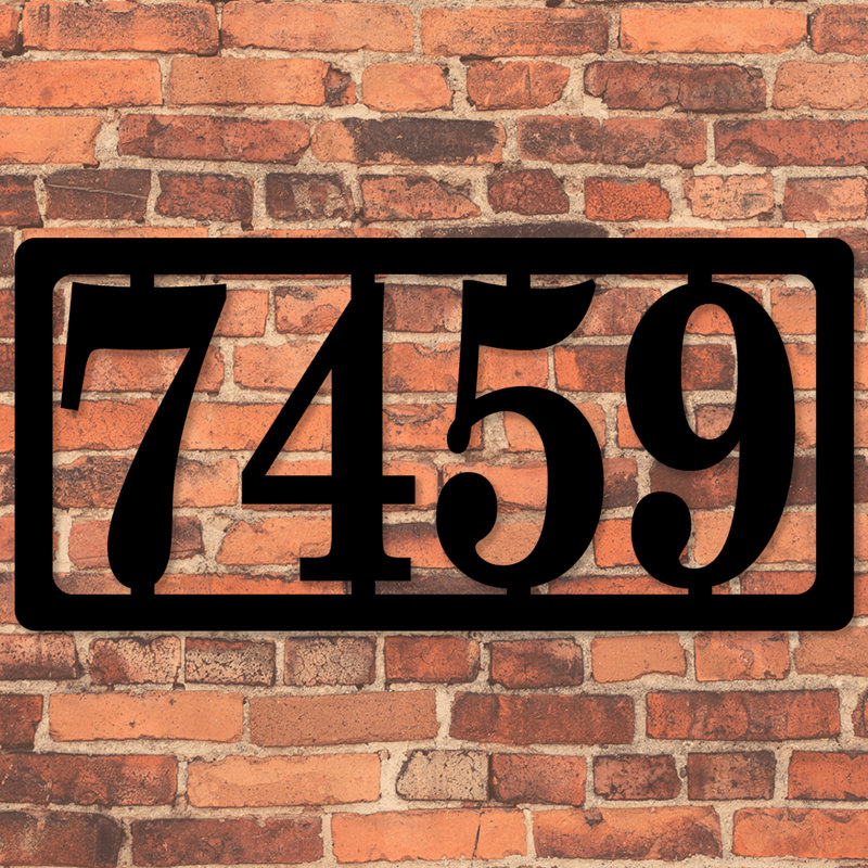 Sea Biscuit Metal Designs "Modern" Address Sign Wall Decor Wayfair.ca